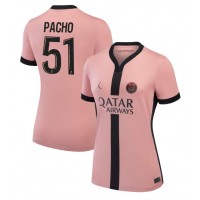 Paris Saint-Germain Willian Pacho #51 Fotballklær Tredjedrakt Dame 2024-25 Kortermet